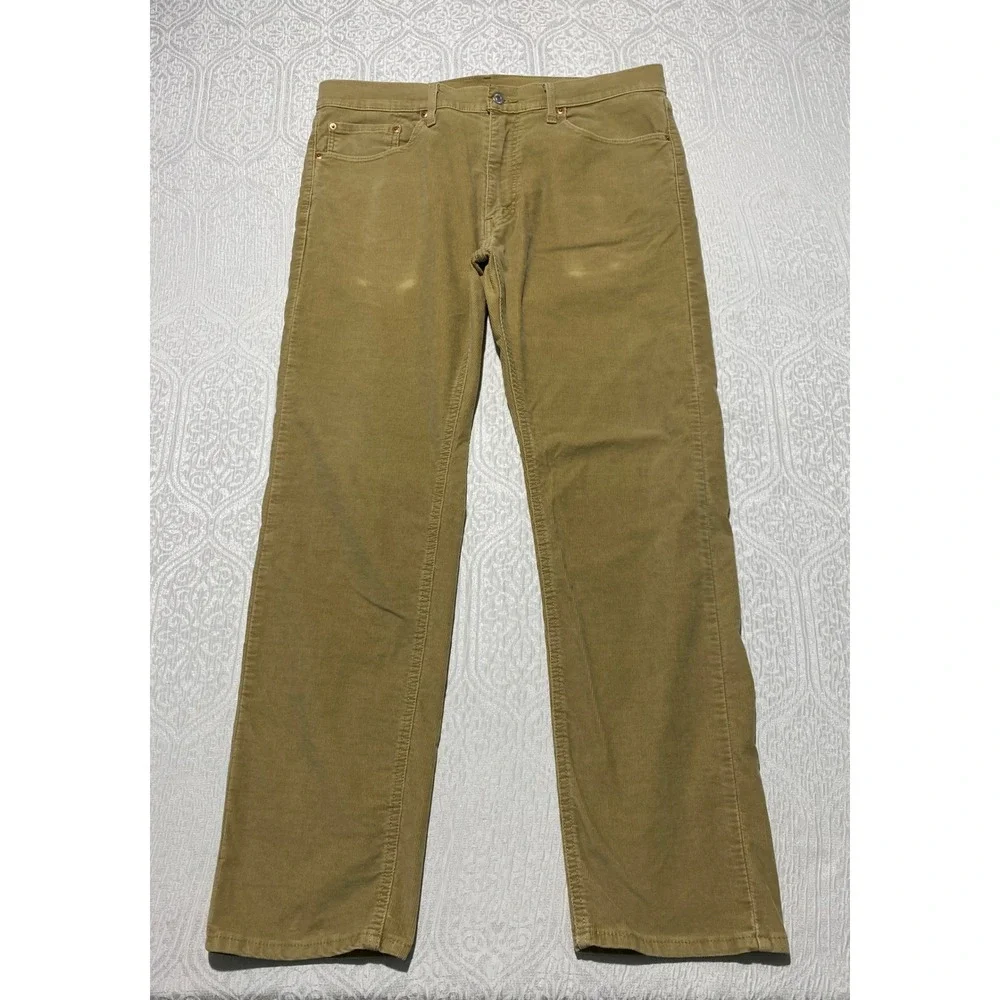Levi's 505 Regular Fit Corduroy‎ Pants Tan W36 L32